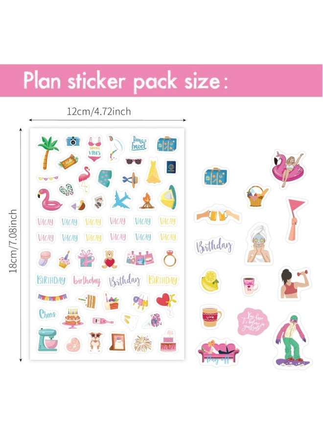 Capstro Daily Planner Sticker Set – 530+ Piece Decorative Planning Stickers for Journals, Planners, Calendars, Scrapbooks & Creative Daily Layouts for Scheduling, Notes, Goals and Personal Planning - Image 3